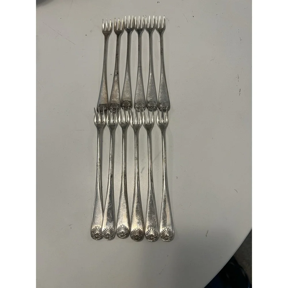 Vintage 1847 Rogers Bros A1 Set Of 12‎ Cocktail Forks Silver Plated